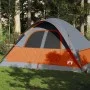 Family tent with waterproof dome 6 people gray orange by vidaXL, tents - Ref: Foro24-94557, Price: 117,19 €, Discount: %