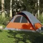 Tienda familiar con cúpula impermeable 6 personas gris naranja de vidaXL, Tiendas de campaña - Ref: Foro24-94557, Precio: 117...