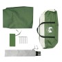 Green waterproof camping tarp 430x380x210 cm by vidaXL, tents - Ref: Foro24-94679, Price: 52,41 €, Discount: %