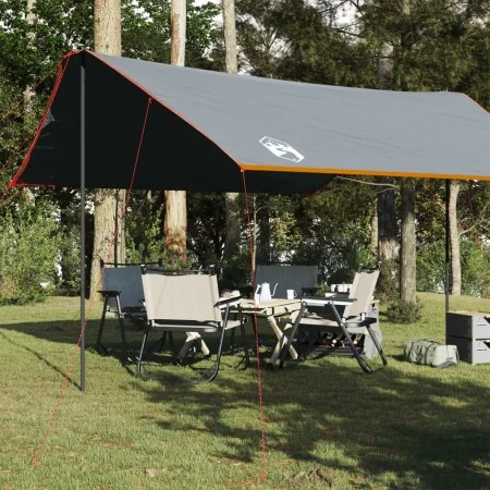 Gray and orange waterproof camping tarp 460x305x210 cm by vidaXL, tents - Ref: Foro24-94687, Price: 55,91 €, Discount: %