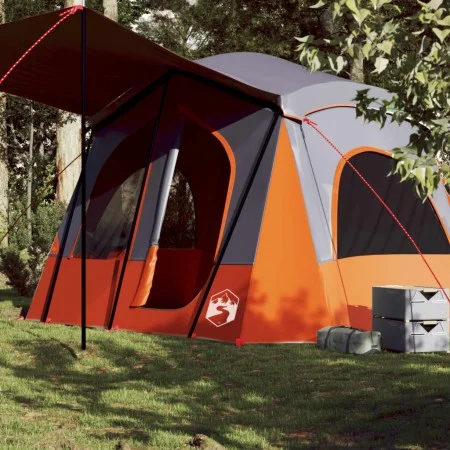 Wasserdichtes 5-Personen-Zelt in Grau und Orange von vidaXL, Zelte - Ref: Foro24-94754, Preis: 163,54 €, Rabatt: %