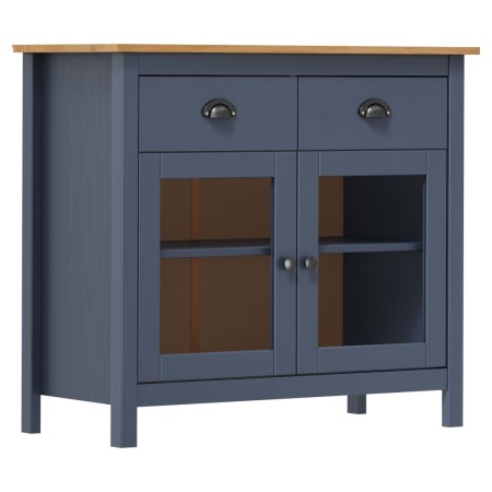 Hill bedside table solid gray pine wood 90x40x80 cm by vidaXL, Sideboards - Ref: Foro24-288941, Price: 139,63 €, Discount: %