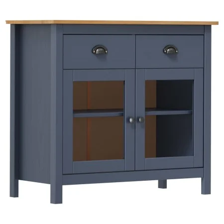 Hill bedside table solid gray pine wood 90x40x80 cm by vidaXL, Sideboards - Ref: Foro24-288941, Price: 137,26 €, Discount: %