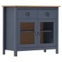Hill bedside table solid gray pine wood 90x40x80 cm by vidaXL, Sideboards - Ref: Foro24-288941, Price: 137,26 €, Discount: %