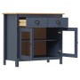 Hill bedside table solid gray pine wood 90x40x80 cm by vidaXL, Sideboards - Ref: Foro24-288941, Price: 139,63 €, Discount: %