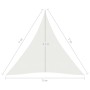 Weiße HDPE-Segelmarkise 160 g/m² 5x7x7 m von vidaXL, Sonnenschirme - Ref: Foro24-311264, Preis: 51,58 €, Rabatt: %