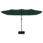 Doppelschirm mit grünen LED-Leuchten 449x245 cm von vidaXL, Sonnenschirme - Ref: Foro24-362954, Preis: 239,66 €, Rabatt: %