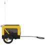 Trailer bicycle pets iron Oxford cloth yellow black by vidaXL, pet strollers - Ref: Foro24-93910, Price: 87,85 €, Discount: %
