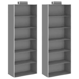 Hanging closet organizers 2 units with 6 fabric shelves by vidaXL, Dresser Organizers and Bar Hangers - Ref: Foro24-288326, P...