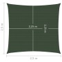 Toldo de vela HDPE verde oscuro 160 g/m² 2,5x2,5 m de vidaXL, Sombrillas - Ref: Foro24-311438, Precio: 23,84 €, Descuento: %