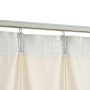 Cortinas opacas con ganchos 2 pzas terciopelo crema 140x175 cm