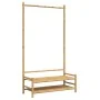 Perchero con estantes bambú 103x40x183 cm by vidaXL, Dresser Organizers and Bar Hangers - Ref: Foro24-368032, Price: 84,92 €,...