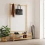 Kleiderständer mit Bambusregalen 103x40x183 cm von vidaXL, Kommoden-Organizer und Bar-Kleiderbügel - Ref: Foro24-368032, Prei...