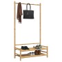 Kleiderständer mit Bambusregalen 103x40x183 cm von vidaXL, Kommoden-Organizer und Bar-Kleiderbügel - Ref: Foro24-368032, Prei...