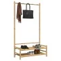 Perchero con estantes bambú 103x40x183 cm by vidaXL, Dresser Organizers and Bar Hangers - Ref: Foro24-368032, Price: 84,92 €,...