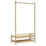 Perchero con estantes bambú 103x40x183 cm by vidaXL, Dresser Organizers and Bar Hangers - Ref: Foro24-368032, Price: 84,92 €,...