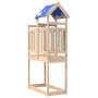 Torre de juegos madera maciza de pino 110,5x52,5x215 cm