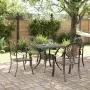Juego de comedor de jardín 5 piezas aluminio fundido bronce de vidaXL, Conjuntos de jardín - Ref: Foro24-3216341, Precio: 870...