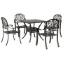Juego de comedor de jardín 5 piezas aluminio fundido bronce by vidaXL, Garden sets - Ref: Foro24-3216341, Price: 902,87 €, Di...