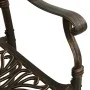 Juego de comedor de jardín 5 piezas aluminio fundido bronce de vidaXL, Conjuntos de jardín - Ref: Foro24-3216341, Precio: 870...