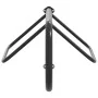 Wandmontage-Sattelhalterung aus schwarzem Eisen von vidaXL, Sattelständer - Ref: Foro24-172428, Preis: 51,43 €, Rabatt: %