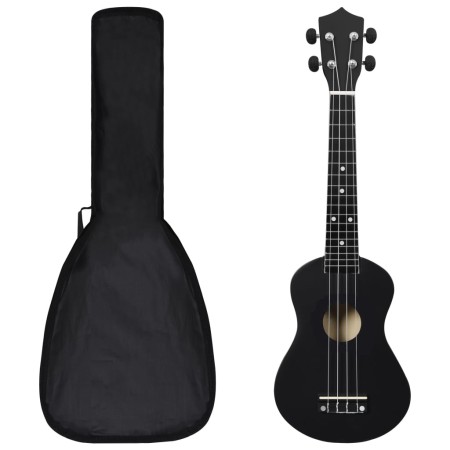 Soprano ukulele set with case for children black 23" by vidaXL, String instruments - Ref: Foro24-70152, Price: 35,31 €, Disco...