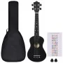 Soprano ukulele set with case for children black 23" by vidaXL, String instruments - Ref: Foro24-70152, Price: 34,75 €, Disco...