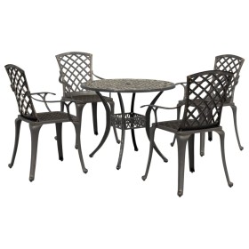 Gartensitzgruppe 5-teilig, gegossenes Aluminium in Bronze von vidaXL, Gartensets - Ref: Foro24-3216334, Preis: 709,88 €, Raba...