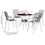 Gartensitzgruppe 5-teilig, gegossenes Aluminium in Bronze von vidaXL, Gartensets - Ref: Foro24-3216334, Preis: 709,88 €, Raba...