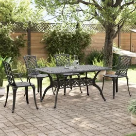 Gartensitzgruppe 5-teilig aus schwarzem Gusseisen von vidaXL, Gartensets - Ref: Foro24-3216317, Preis: 948,83 €, Rabatt: %