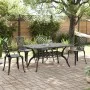 Gartensitzgruppe 5-teilig aus schwarzem Gusseisen von vidaXL, Gartensets - Ref: Foro24-3216317, Preis: 947,96 €, Rabatt: %