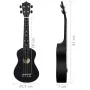 Soprano ukulele set with case for children black 23" by vidaXL, String instruments - Ref: Foro24-70152, Price: 34,75 €, Disco...