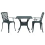 Mesa y sillas de bistró 3 piezas aluminio fundido verde by vidaXL, Garden sets - Ref: Foro24-3216348, Price: 456,28 €, Discou...