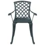 Mesa y sillas de bistró 3 piezas aluminio fundido verde de vidaXL, Conjuntos de jardín - Ref: Foro24-3216348, Precio: 447,62 ...