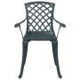 Mesa y sillas de bistró 3 piezas aluminio fundido verde by vidaXL, Garden sets - Ref: Foro24-3216348, Price: 456,28 €, Discou...