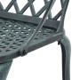 Bistro-Tisch und Stühle, 3-teilig, aus gegossenem Aluminium in Grün. von vidaXL, Gartensets - Ref: Foro24-3216348, Preis: 456...