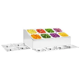 Gastronorm-Tablettträger mit 8 1/6 Edelstahltabletts von vidaXL, Behälter für Küchenutensilien - Ref: Foro24-51225, Preis: 11...