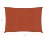HDPE terracotta shade sail 160 g/m² 6x7 m by vidaXL, Umbrellas - Ref: Foro24-311359, Price: 76,63 €, Discount: %