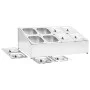 Gastronorm tray support with 8 1/6 stainless steel trays by vidaXL, Kitchen utensil containers - Ref: Foro24-51225, Price: 11...