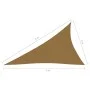 Taupe grey HDPE sail shade 160 g/m² 3x4x5 m by vidaXL, Umbrellas - Ref: Foro24-311421, Price: 23,39 €, Discount: %