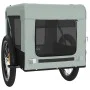 Remolque de bicicleta mascotas hierro tela Oxford gris negro de vidaXL, Cochecitos para mascotas - Ref: Foro24-93923, Precio:...
