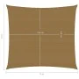 Toldo de vela HDPE gris taupe 160 g/m² 4x4 m de vidaXL, Sombrillas - Ref: Foro24-311386, Precio: 39,42 €, Descuento: %