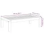Gartentisch aus massivem Akazienholz, 100 x 50 x 27 cm von vidaXL, Modulare Sofas für den Außenbereich - Ref: Foro24-367620, ...