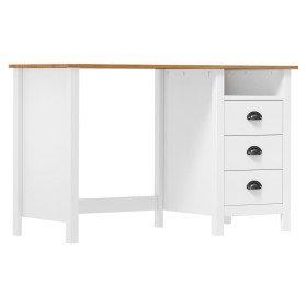 Hill Schreibtisch mit 3 Kiefernholzschubladen 120x50x74 cm von vidaXL, Schreibtische - Ref: Foro24-288998, Preis: 208,16 €, R...
