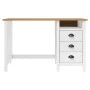 Hill Schreibtisch mit 3 Kiefernholzschubladen 120x50x74 cm von vidaXL, Schreibtische - Ref: Foro24-288998, Preis: 203,87 €, R...