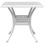 5-teiliges Garten-Essset aus weißem Aluminiumguss von vidaXL, Gartensets - Ref: Foro24-3216351, Preis: 706,91 €, Rabatt: %