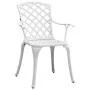 5-teiliges Garten-Essset aus weißem Aluminiumguss von vidaXL, Gartensets - Ref: Foro24-3216351, Preis: 706,91 €, Rabatt: %