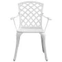 5-teiliges Garten-Essset aus weißem Aluminiumguss von vidaXL, Gartensets - Ref: Foro24-3216351, Preis: 706,91 €, Rabatt: %