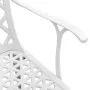 5-teiliges Garten-Essset aus weißem Aluminiumguss von vidaXL, Gartensets - Ref: Foro24-3216351, Preis: 706,91 €, Rabatt: %