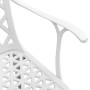 5-teiliges Garten-Essset aus weißem Aluminiumguss von vidaXL, Gartensets - Ref: Foro24-3216351, Preis: 720,74 €, Rabatt: %